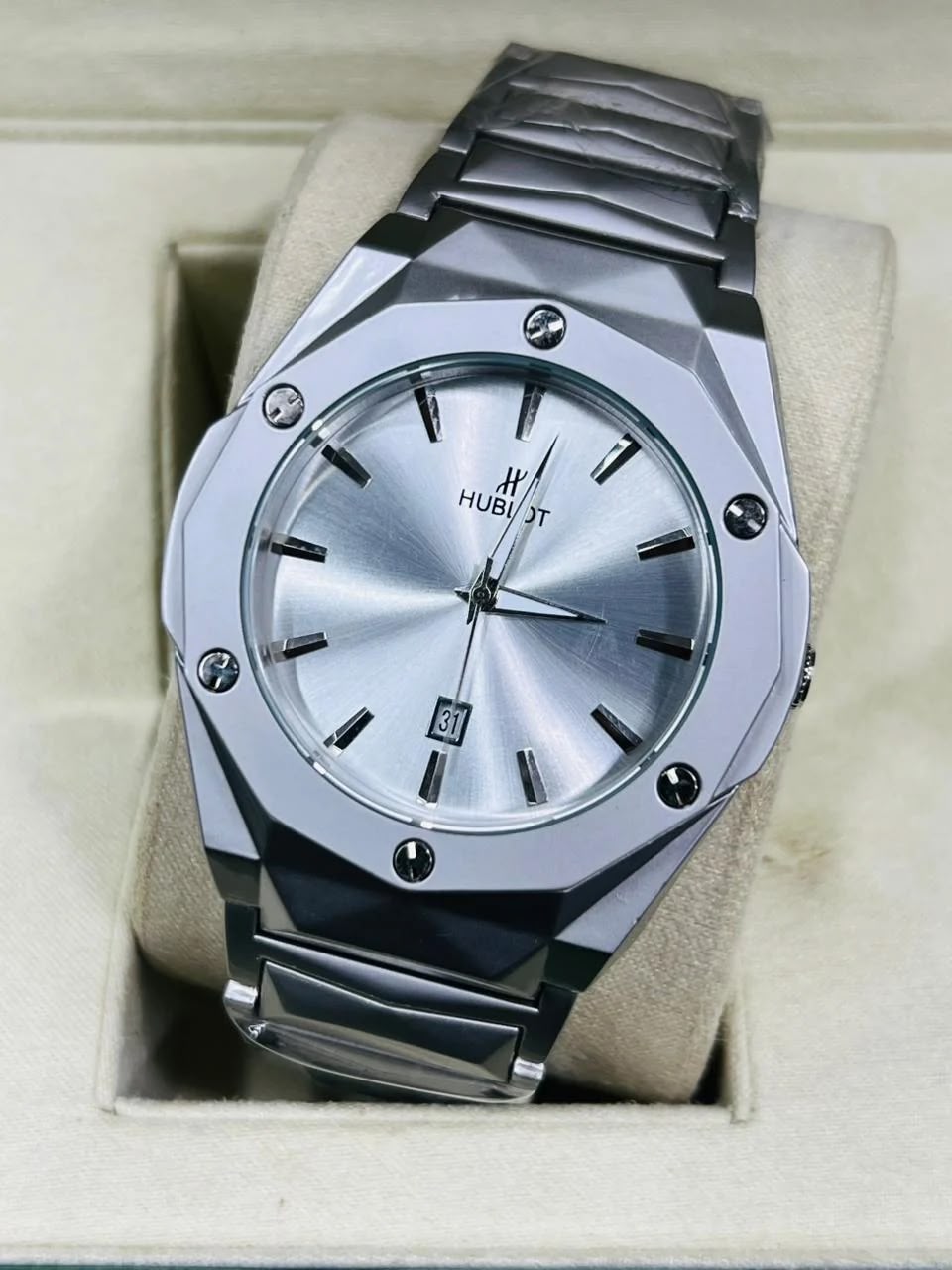 HUBLOT Diamond Cut Chain- Premium Edition with master lock - Image 3